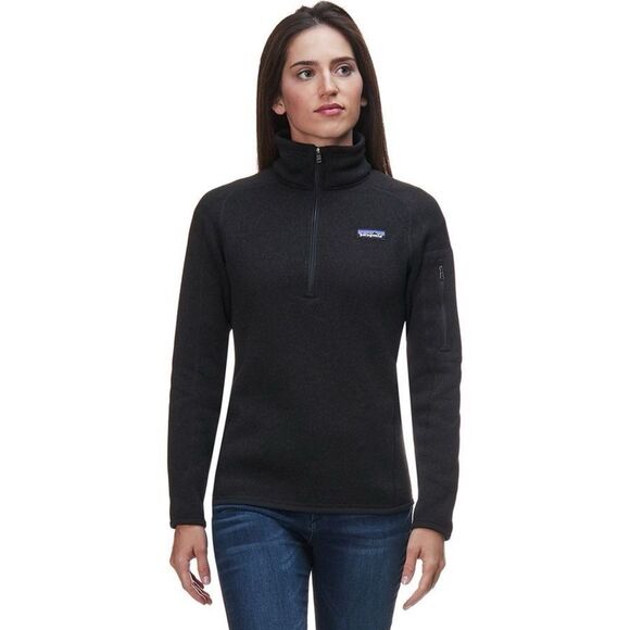 Patagonia Tops - Patagonia Women's Better Sweater 1/4-Zip Fleece Black S Small 25617 Sweatshirt